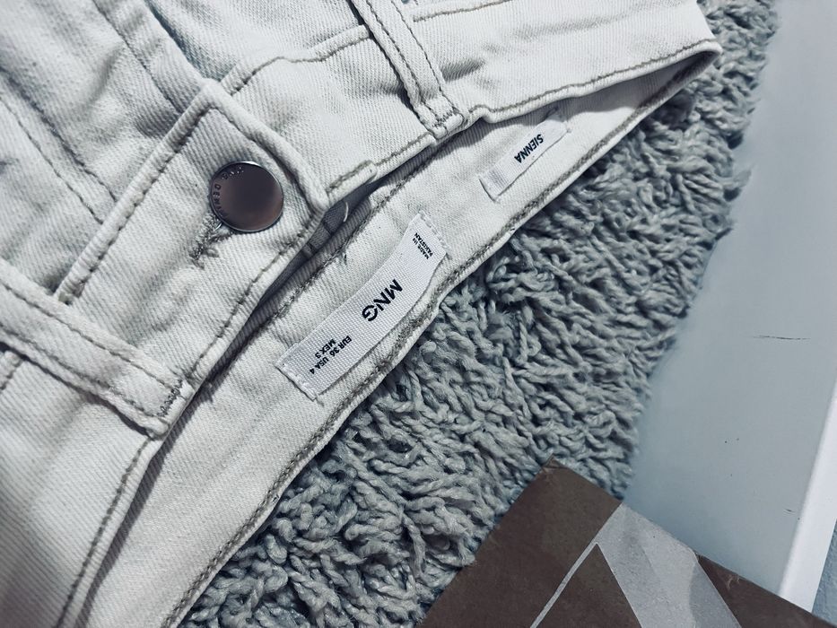 Mango sienna rozm s damskie kremowe ecru jeansy