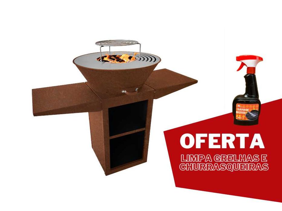 Braseiro / Churrasqueira EFP57CO + Limpa grelhas e churrasqueiras