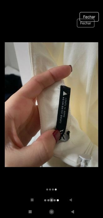 Vestido linho com elasticidade branco