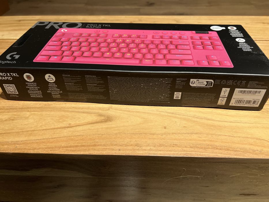 Klawiatura logitech pro x tkl rapid różowa