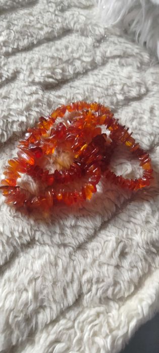 Naszyjnik z bursztynu Hit PRL