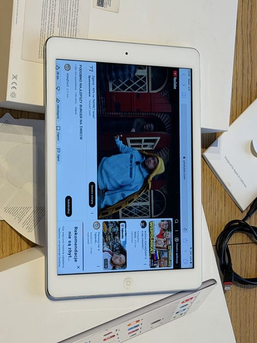 iPad Air 16GB WiFi oryginalny zestaw 100 zł wysyłka gratis