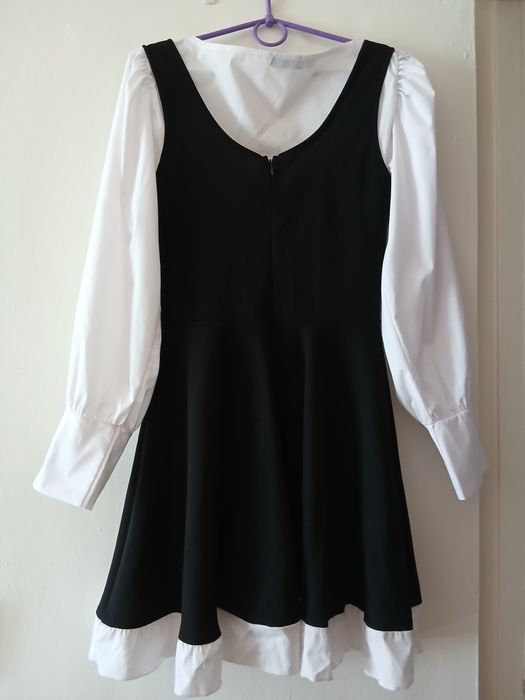 Плаття чорно-біле на 1 вересня шкільне