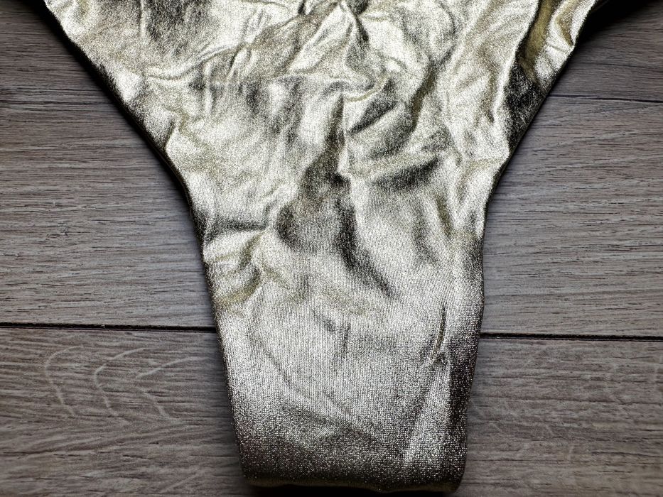 Etam złote stringi kąpielowe nowe S