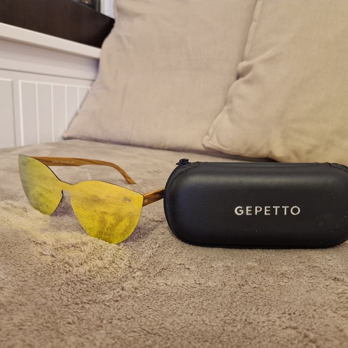 Okulary gepetto drewniane