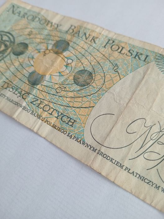 Banknot 1000 zł z 1982r. Mikołaj Kopernik