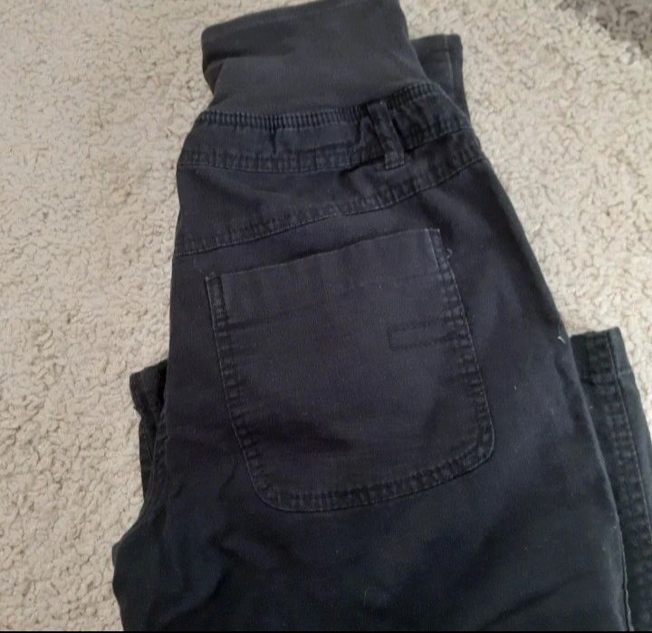 Spodnie lniane ciążowe M