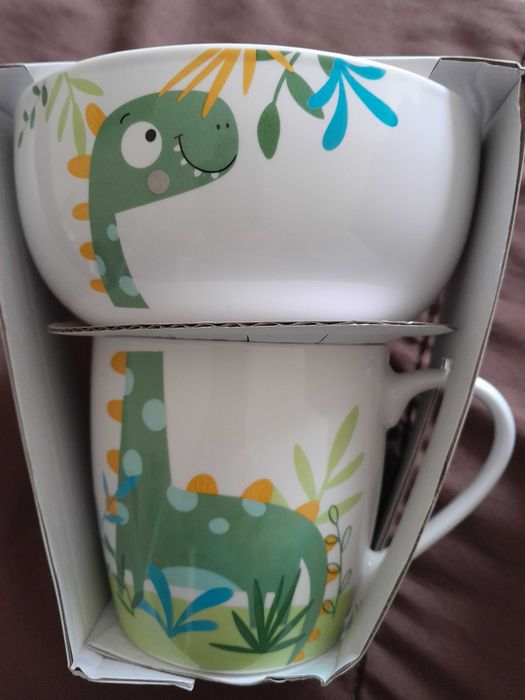 Taça + caneca Dinossauro