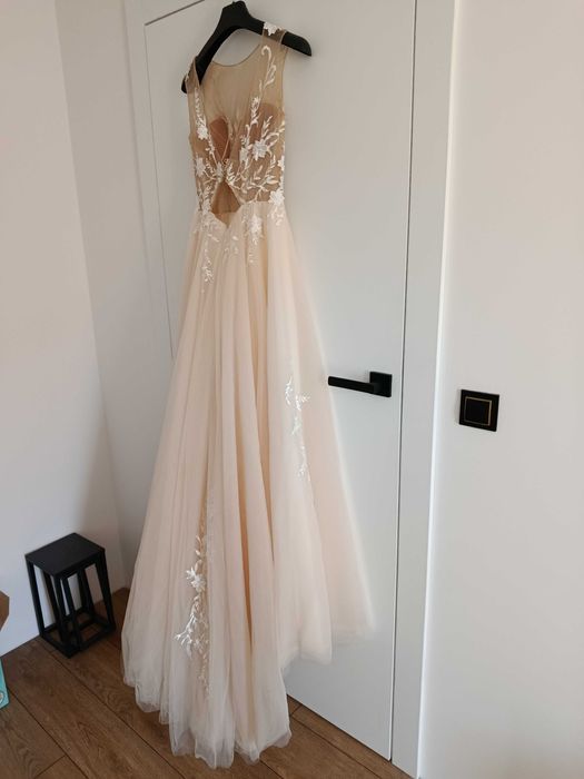 Suknia ślubna tiulowa z koronką + WELON GRATIS