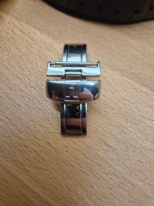 Zapięcie motylkowe *Tissot* stalowe srebrne 18mm