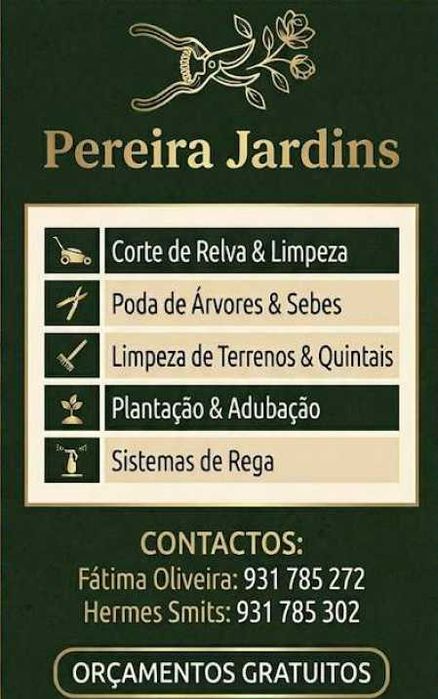 Serviços de Jardinagem: "Corte de Relva, Podas e Limpeza de Terrenos"