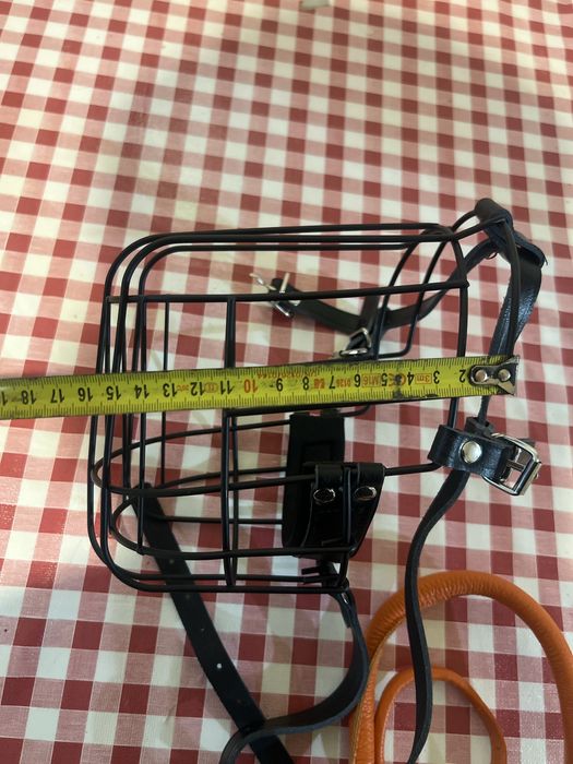 Açaime metálico XL BRONZEDOG + coleira treino (NOVOS)