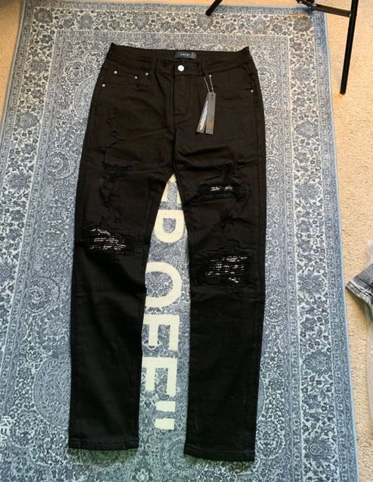 Amiri bandana slim fit jeans слимы амири бандана Слим фит джинсы амири бандана