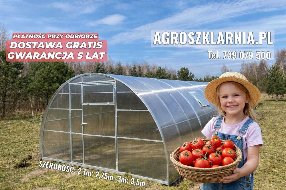 Tunel ogrodowy 3x4 3x6 3x8 z poliwęglanu stal ocynkowana montaż dostawa