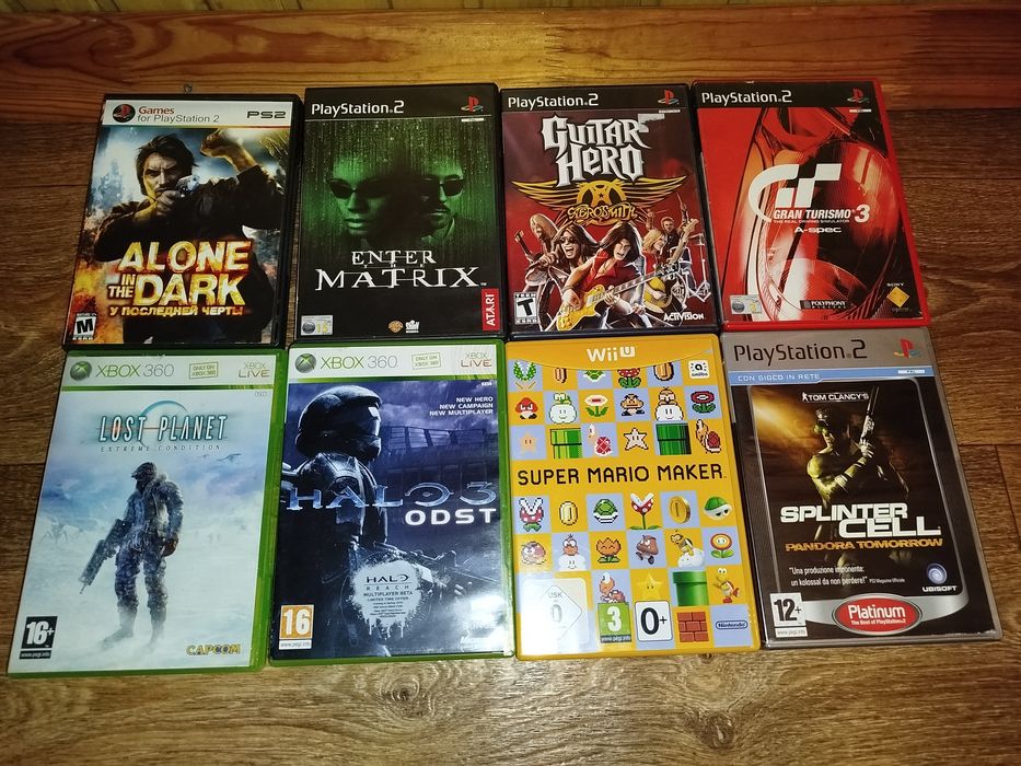 Продам игры на Playstation, XBOX, Nintendo, PC из личной коллекции.