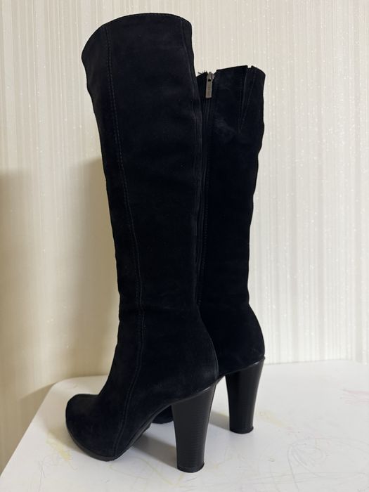 Сапоги зимові натуральний замш 38р. Ідеальний стан