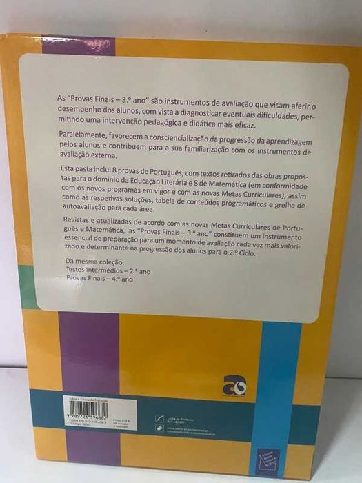 Provas Finais 3o Ano - Português e Matemática