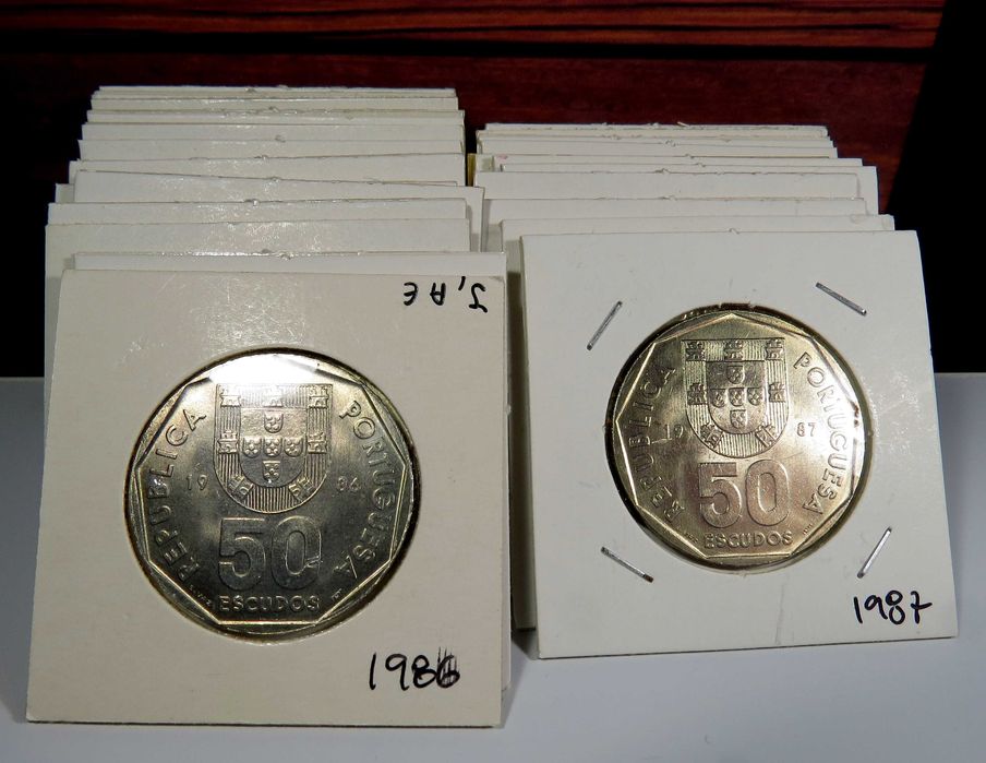 Moedas 50$ C. Niquel NOVAS 1986~1999 - 1€ CADA