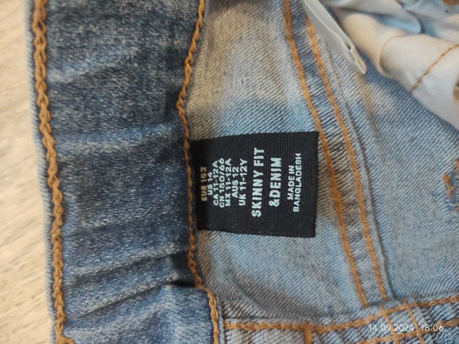 Spodnie jeansowe 152 H&M HM