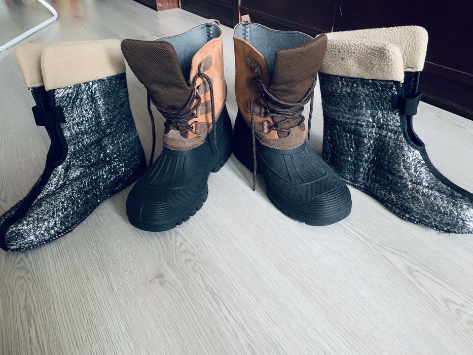 Термочоботи водонепроникні «38р. 25см.»замша,стан