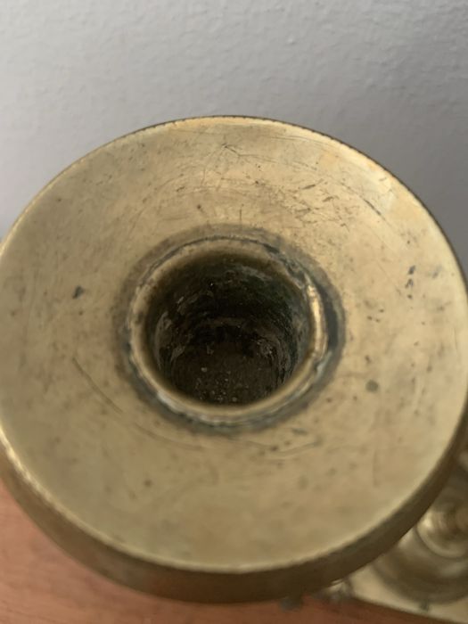 Vintage Castiçais muito antigos latao secXIX