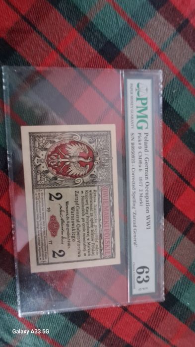 Zestaw 3 banknotów.Wysokie noty.1/2 marki.1 marka.2 marki.PMG