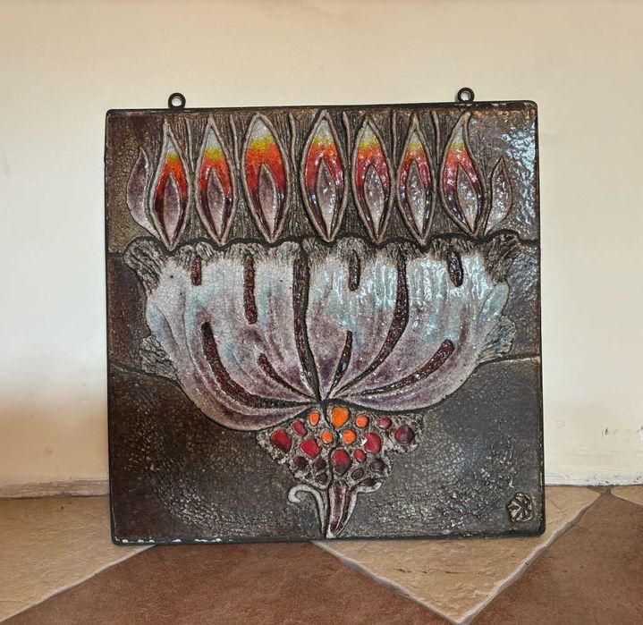 Ceramiczny kwiat, obraz autorstwa artysty ceramika Bolesława Książka