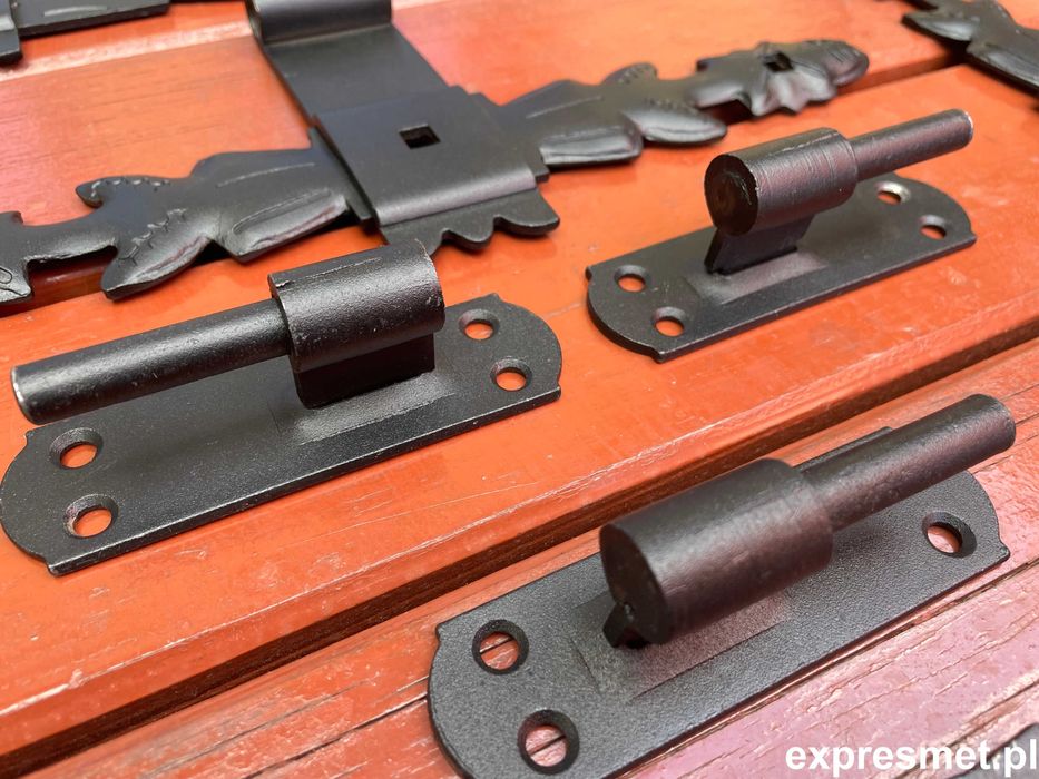 ZAWIAS KĄTOWY DO OKIENNIC DRZWI Ozdobny KUTY Czarny 400x300mm 3szt hak