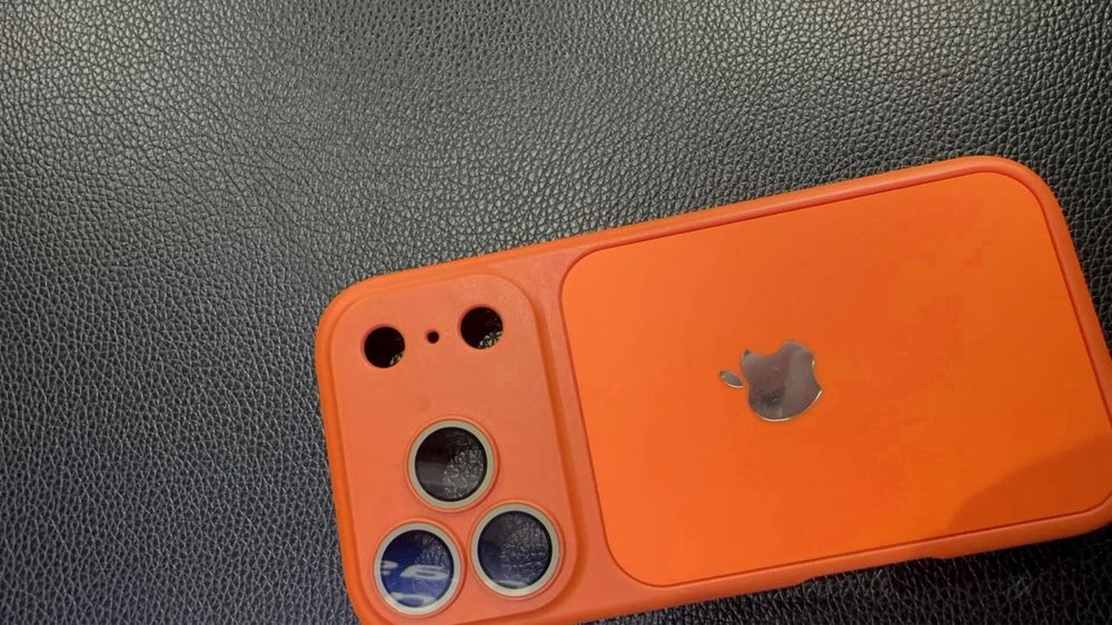 Чохол на iphone 17 Pro, чехол не айфон 17 Про оранжевый, orange