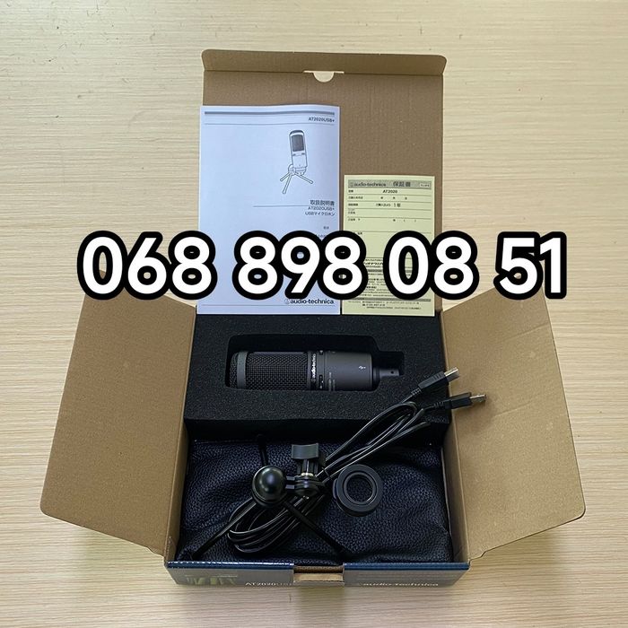 Мікрофон AUDIO-TECHNICA AT2020USB+   демо студія звукозапис новий usb