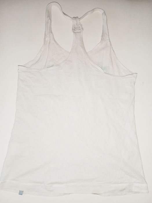 Biała bluzka bokserka Adidas M 38 siłownia fitness zumba