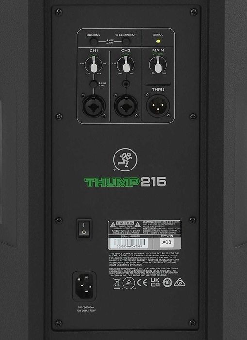 Material de Som, Novos : YAMAHA / MACKIE THUMP 15 1400W