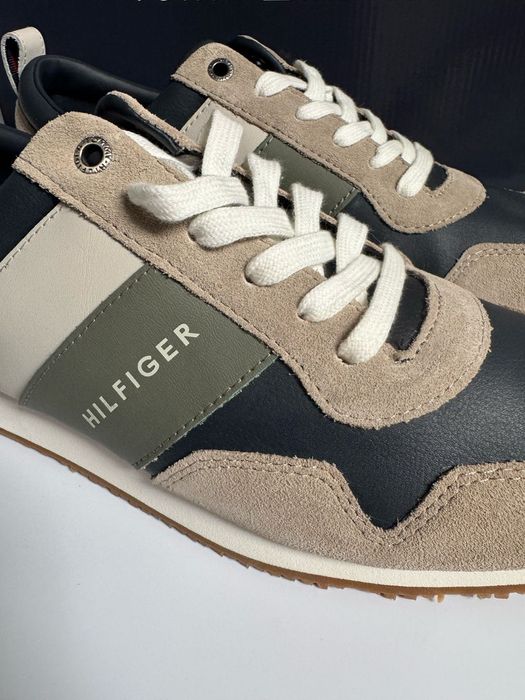 Nowe sneakersy męskie TOMMY HILFIGER granatowe zielone 41