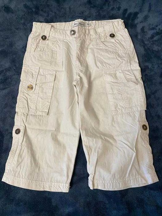 Детские белые бриджи blue flame ( на рост 134)