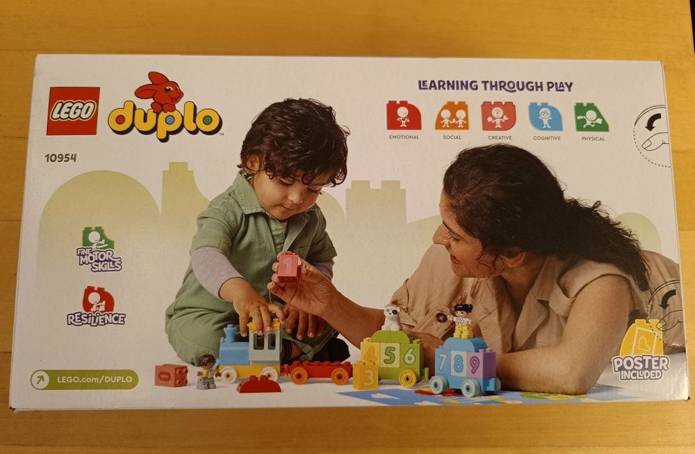 Lego duplo pociąg z cyferkami-nauka liczenia