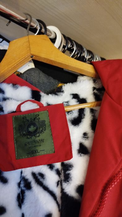 Ciepła kurtka parka płaszczyk duża