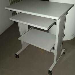 Metal Computer Desk with Wheels *64751307825410120