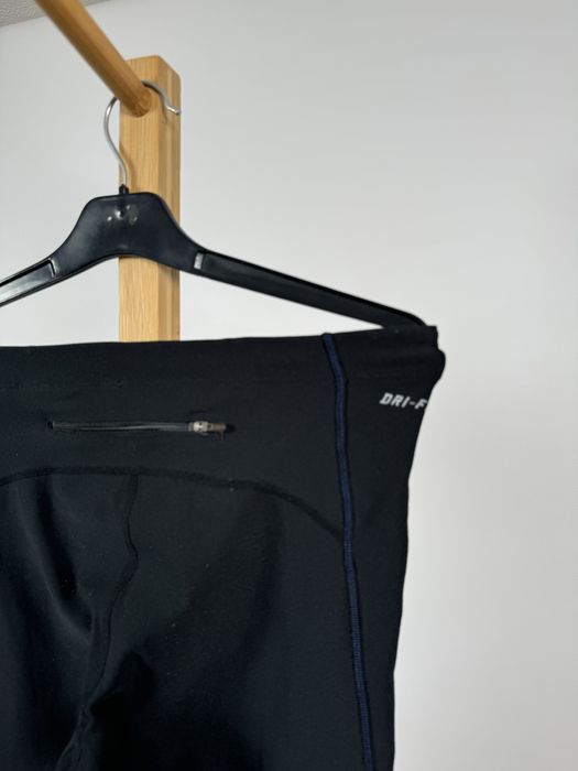 Nike dri-fit czarne kolarki szorty spodenki S