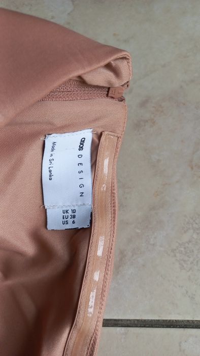Sukienka nowa z metką ASOS rozmiar 38 kolor latte