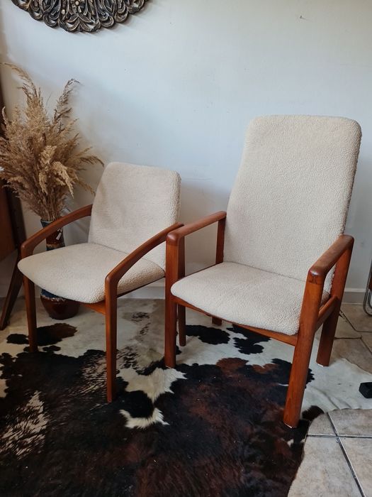 Fotel gabinetowy,tekowy,proj.Kai Kristiansen ,Dania lata60,mid-century