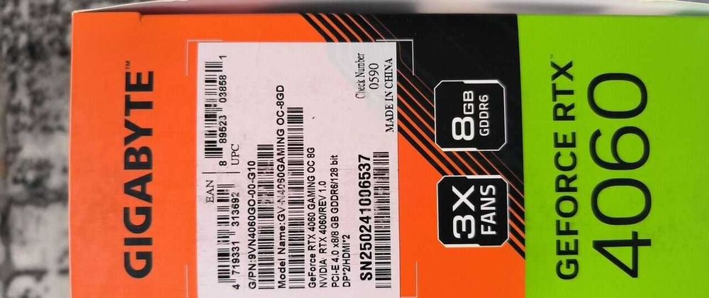 Gigabyte Geforce RTX 4060 Терміново!