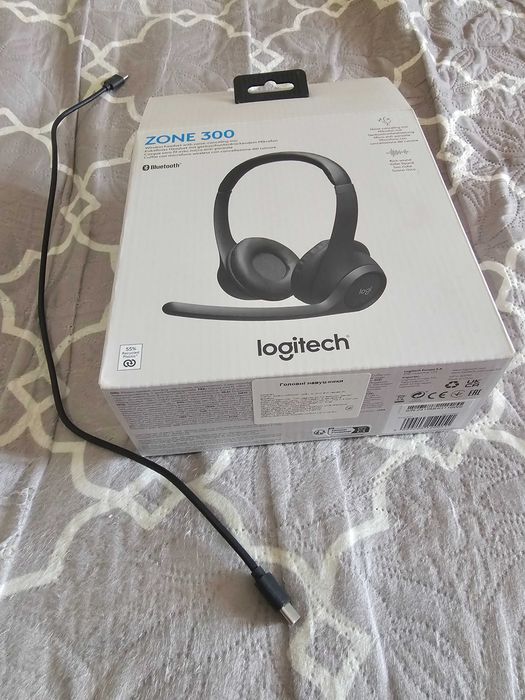 Гарнітура  Logitech ZONE 300 Bluetooth Graphite (981-001407)
