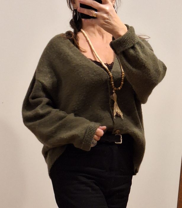 Mango sweter z wełną z alpaki  40 42