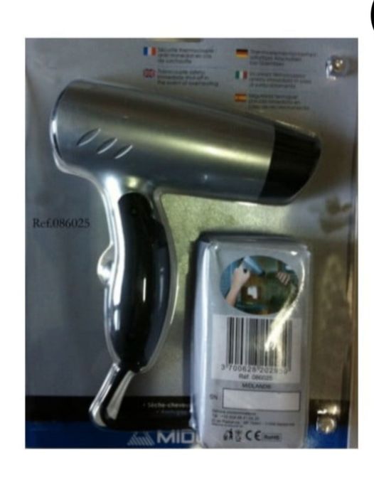 Secador de Cabelo 12V 180W