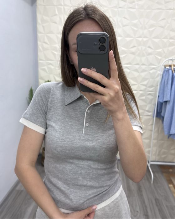 Футболка поло приталена