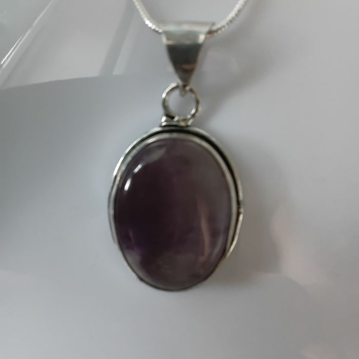 Fio em Prata com Ametista feito á mao