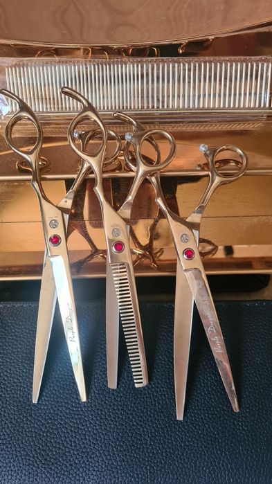 Золотой набор ножниц для груминга животных