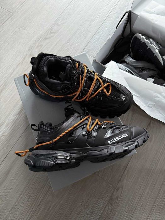 Кросівки Balenciaga Track Trail Laces Black/Orange premium