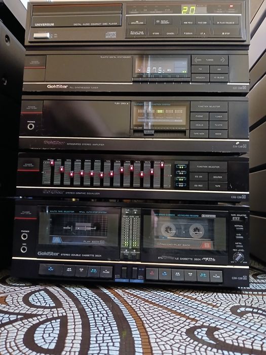 Wieża stereo Gold Star CD korektor equalizer wzmacniacz magnetofon  tu