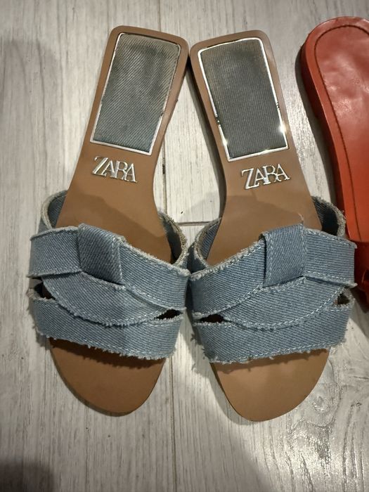 Шикарні шльопанці босоніжки zara 36